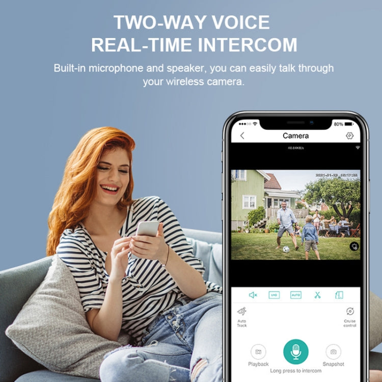 QX55 3.0 Million Pixels IP65 Waterproof 2.4G Wireless IP Camera, Support Motion Detection & Two-way Audio & Night Vision & TF Card, EU Plug, QX55 QX55 3.0 Million Pixels IP65 Waterproof 2.4G Wireless IP Camera, Support Motion Detection & Two-way Audio & Night Vision & TF Card, EU Plug, QX55